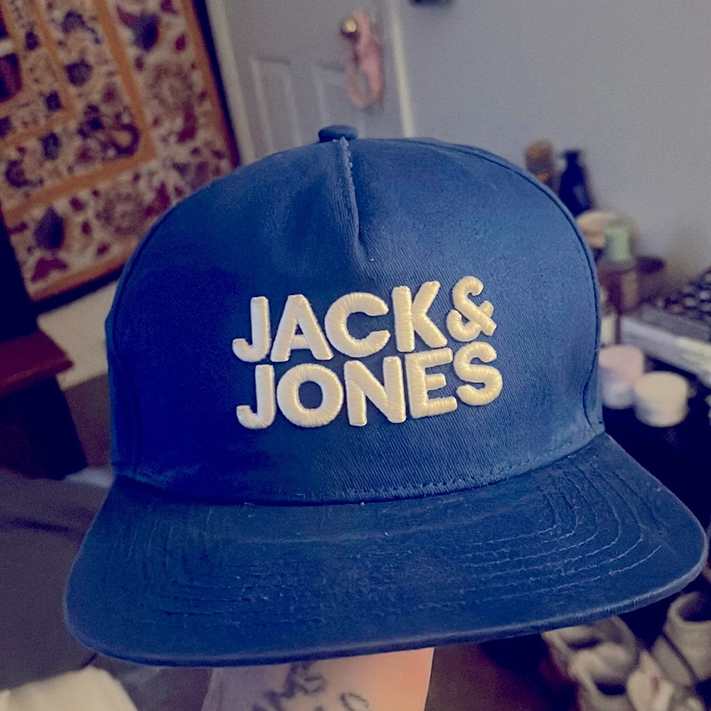 Jack and Jones Blue Baseball Hat